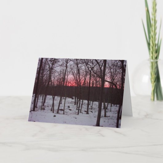 Carte d'encouragement Sunrise (Devant)
