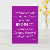 Carte d'encouragement ultime (Fleur jaune)