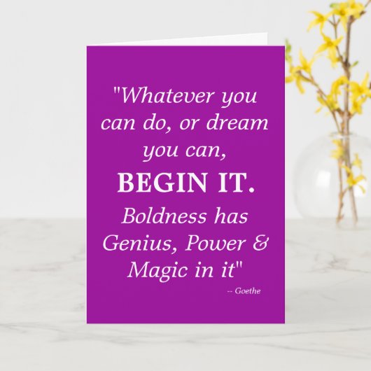 Carte d'encouragement ultime (Fleur jaune)