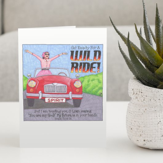 Carte d'encouragement Wild Ride