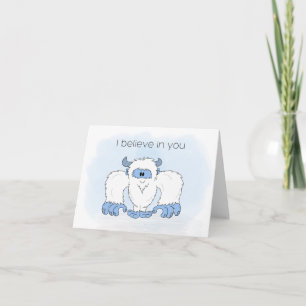 Carte d'encouragement Yeti