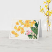 Carte Dendrobium, maître de Chine par Tanigami Konan (Fleur jaune)