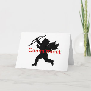 Carte d'engagement Black Cupid Anti-Valentine