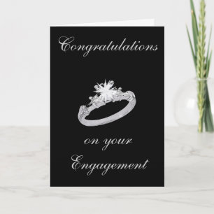 CARTE D'ENGAGEMENT D'ANNEAU DIAMOND