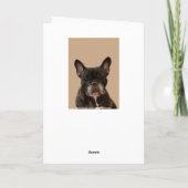Carte Denise French Bulldog Joyeux anniversaire (Dos)