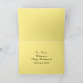 Carte Denise Happy Birthday Rose rouge, jaune et blanc (Intérieur)