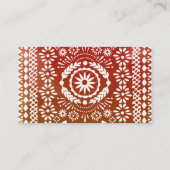 Carte d'enregistrement cadeau de style mexicain (Dos)