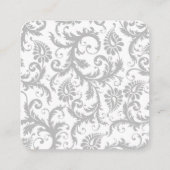 Carte d'enregistrement cadeau Iris Mariage damassé (Dos)