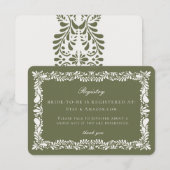 Carte d'enregistrement de carreaux de Talavera ver (Devant / Derrière)