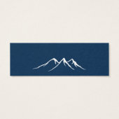 Carte d'enregistrement de la mariée Rustic Blue Re (Dos)