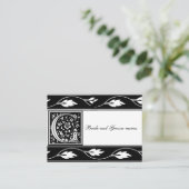 Carte d'enregistrement de mariage Monogramme G noi (Debout devant)