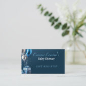 Carte d'enregistrement des cadeaux baby shower (Debout devant)