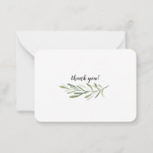 Carte d'enregistrement des cadeaux rustique et élé (Dos)