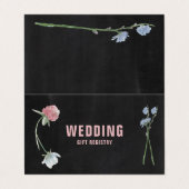 Carte d'enregistrement des cadeaux Wild Floral Cha (Extérieur déplié)