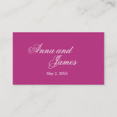 Carte d'enregistrement des Mariages d'orchidées tr (Dos)