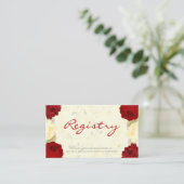 Carte d'enregistrement des Mariages Rose rouge et (Debout devant)