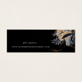 Carte d'enregistrement exclusif Gold Black Floral (Devant)