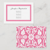 Carte d'enregistrement florale pour bébé - Coton C (Devant / Derrière)