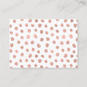 Carte d'enregistrement Mariage Gold Love Rose mode (Dos)