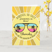 carte d'enseignant de sortie de l'école (Fleur jaune)