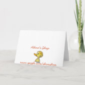 Carte d'enseignant Merci (Dos)