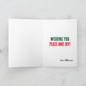 Carte d'enseignant Merci de Noël (Intérieur)