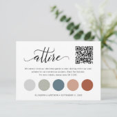 Carte d'ensemble du Mariage de couleur de code QR  (Debout devant)