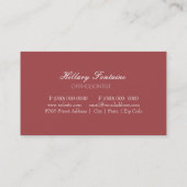 Carte dentaire d'entreprise de services de (Dos)