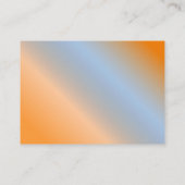 Carte dentaire Médicale Orange moderne (Dos)