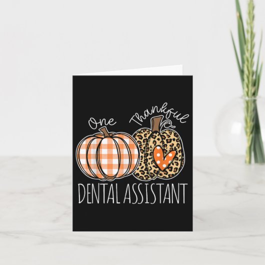 Carte Dental Istant mignon Thanksgiving Dentist Istant (Devant)