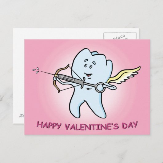 Carte Dental Saint Valentin (Devant / Derrière)