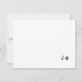 Carte Dentelle blanche et dîner de répétition des Feuill (Dos)