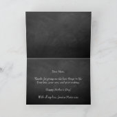 Carte Dentelle blanche sur Chalkboard Bonne fête des mèr (Intérieur)