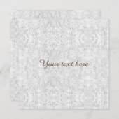 Carte Dentelle blanche tombante (Devant / Derrière)