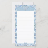 Carte Dentelle Céramique Bleu Clair (Devant)