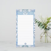 Carte Dentelle Céramique Bleu Clair (Debout devant)