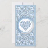 Carte Dentelle Céramique Bleu Clair (Dos)