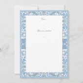Carte Dentelle en céramique bleu clair (Dos)