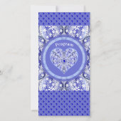 Carte Dentelle en céramique Bleu de Grèce (Dos)