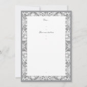 Carte Dentelle en céramique Gris (Dos)