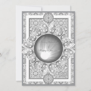 Carte Dentelle en céramique Gris