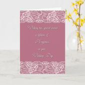 Carte Dentelle nuptiale spéciale (Fleur jaune)