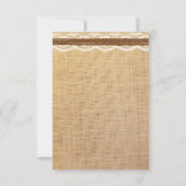 Carte Dentelle & Twin Sunflower Fête des mariées Bingo (Dos)