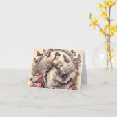 Carte Dentelle victorienne (Fleur jaune)