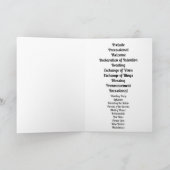 Carte Dentelles et perles blanches et argentées sur sati (Intérieur)