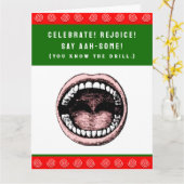 Carte Dentiste Bureau dentaire Noël (Fleur jaune)