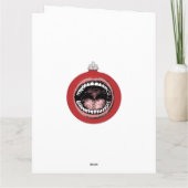 Carte Dentiste Bureau dentaire Noël (Dos)