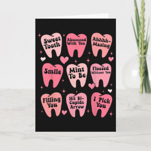 Carte Dentiste dentaire de la Saint-Valentin Dent Teeth