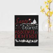 Carte Dentiste d'Ociate Emploi Noël drôle de Noël  (Fleur jaune)