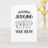 Carte Dentiste Profession dentaire Technicien dentaire (Fleur jaune)